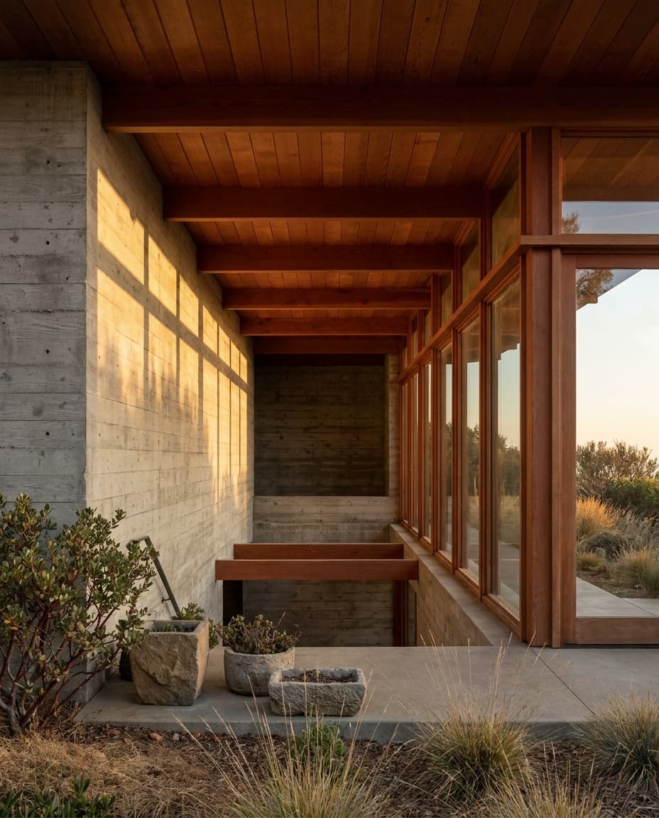 Architectural photograph of The Hillside Pavilion in Murray Hill, San Francisco, considered architectural light, no people in frame