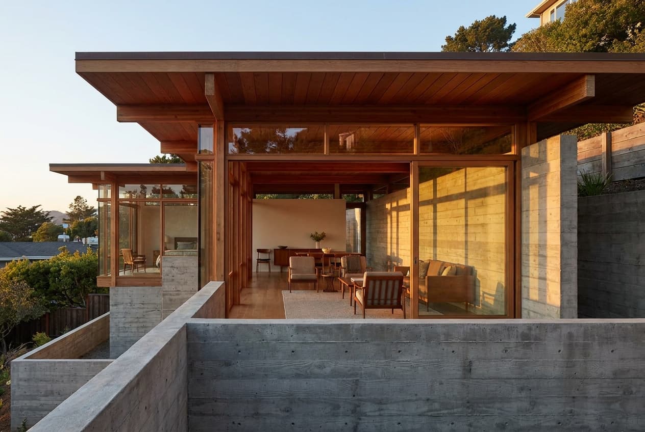 Photograph 4 of 14: The Hillside Pavilion in Murray Hill, San Francisco, considered architectural light, no people in frame