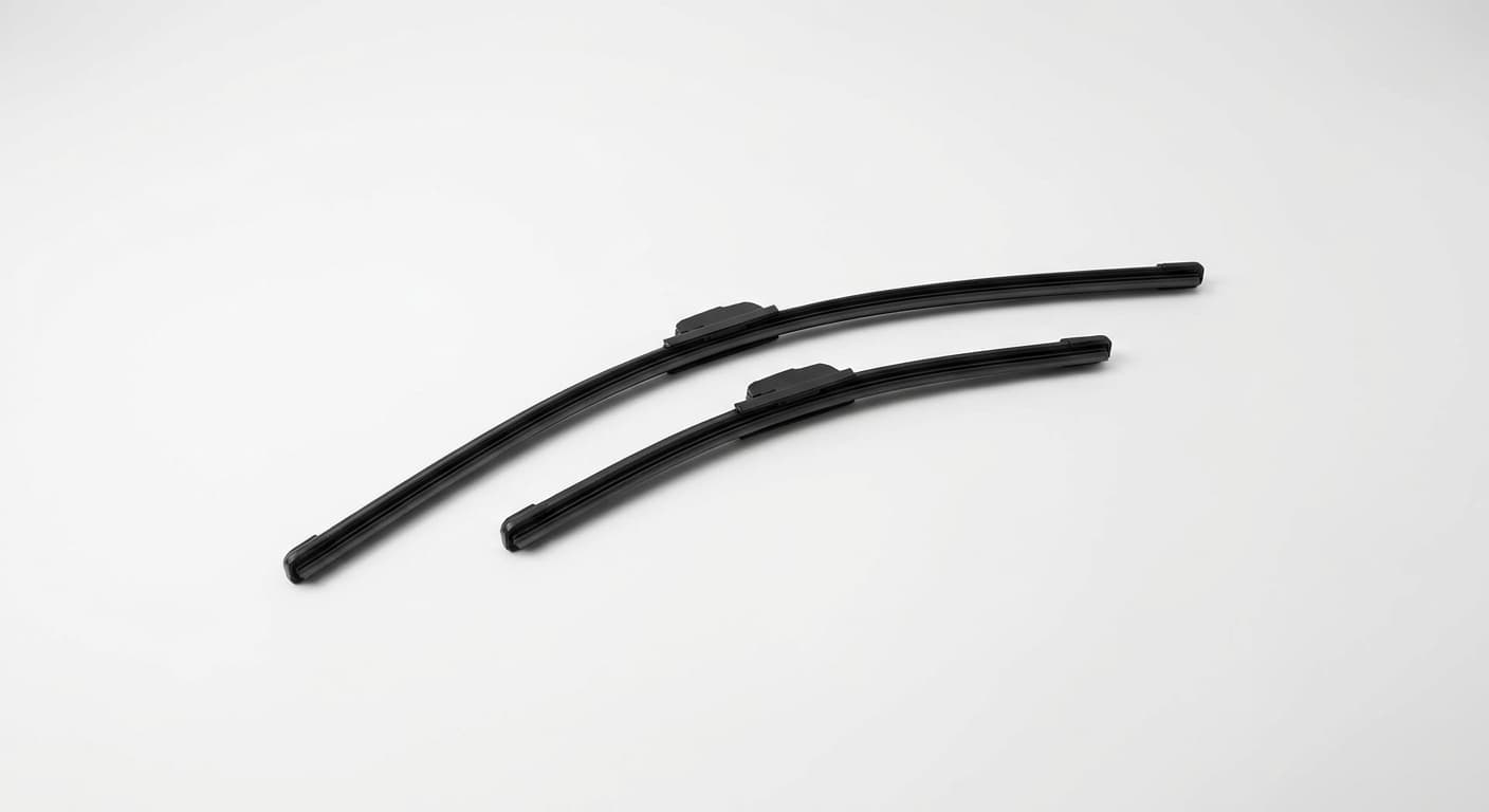 Wiper blade pair, 22-inch and 18-inch on a clean studio background
