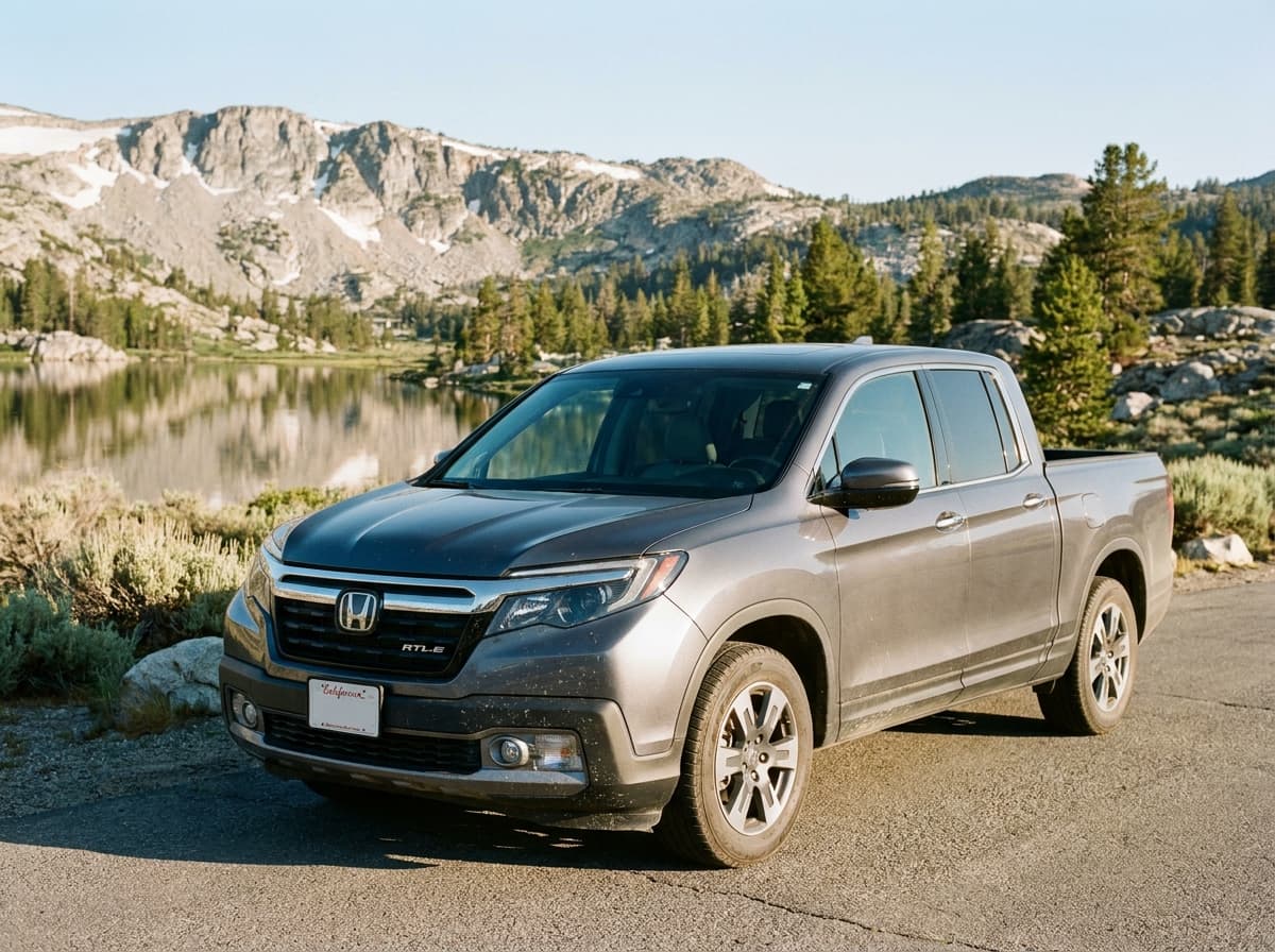 Primary listing photograph: 2020 Honda Ridgeline RTL-E in working context, no logos overlaid, no identifiable close portraits