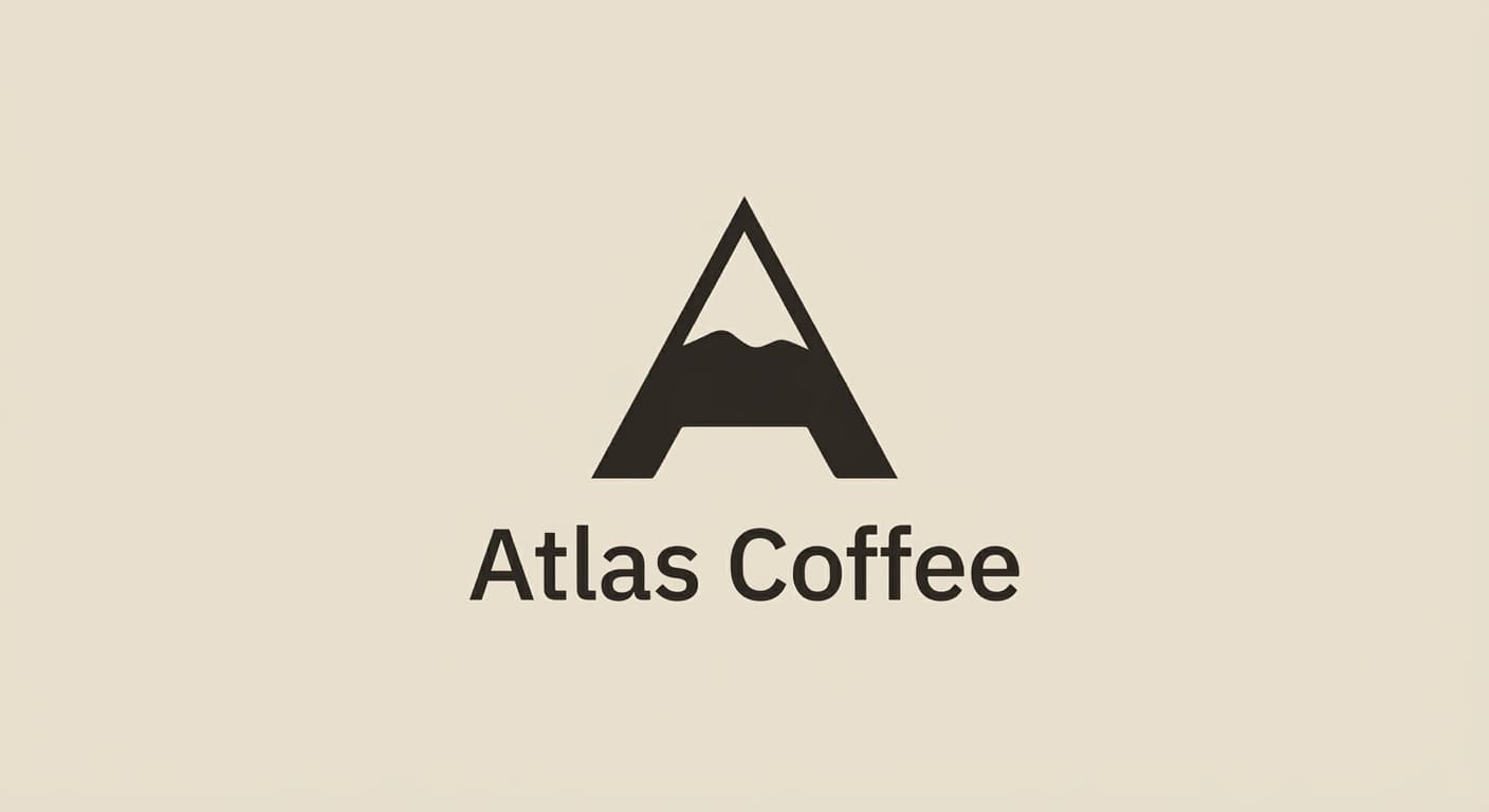 Atlas Coffee variant: 01, Mountain peak A lockup