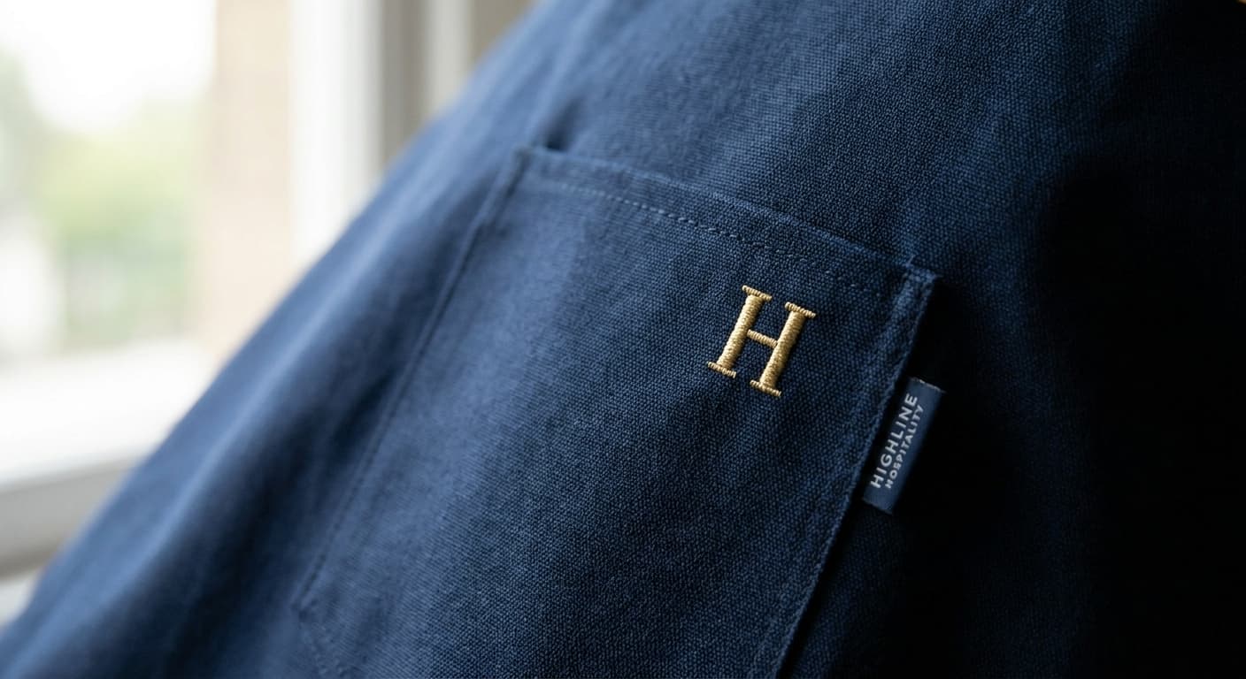 Highline logo applied to: Uniform embroidery