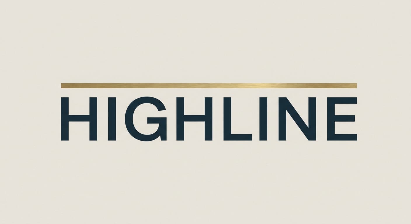 Highline variant: 01, Primary wordmark with rule