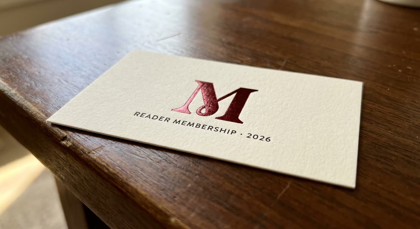 Margin logo applied to: Membership card foil
