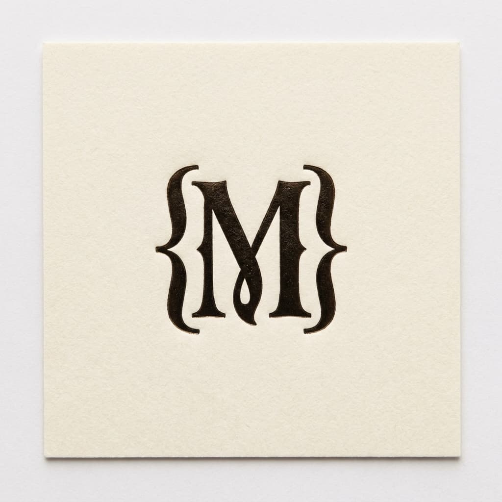 Margin variant: 03, Custom M monogram