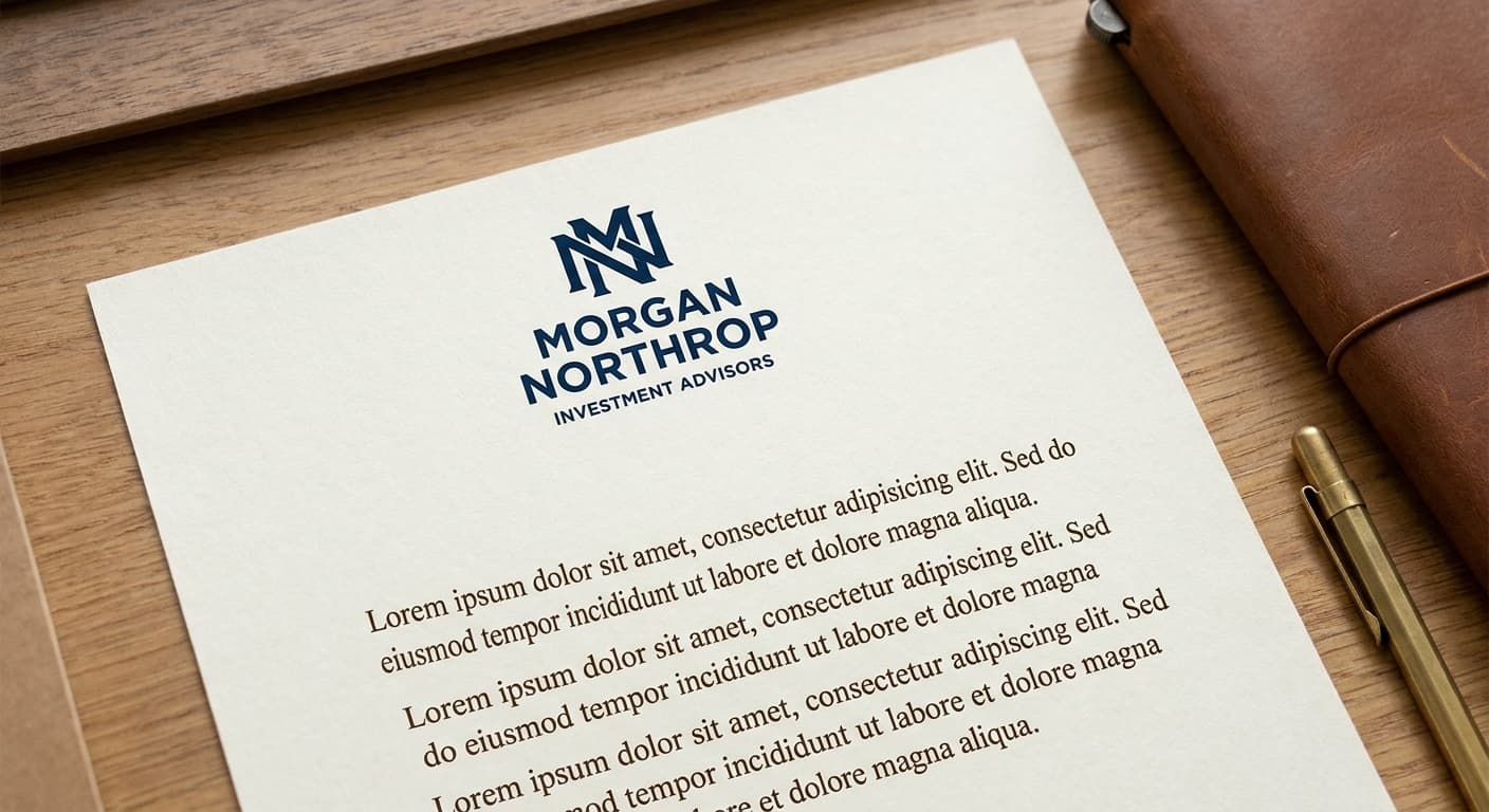 Morgan Northrop logo applied to: Letterhead