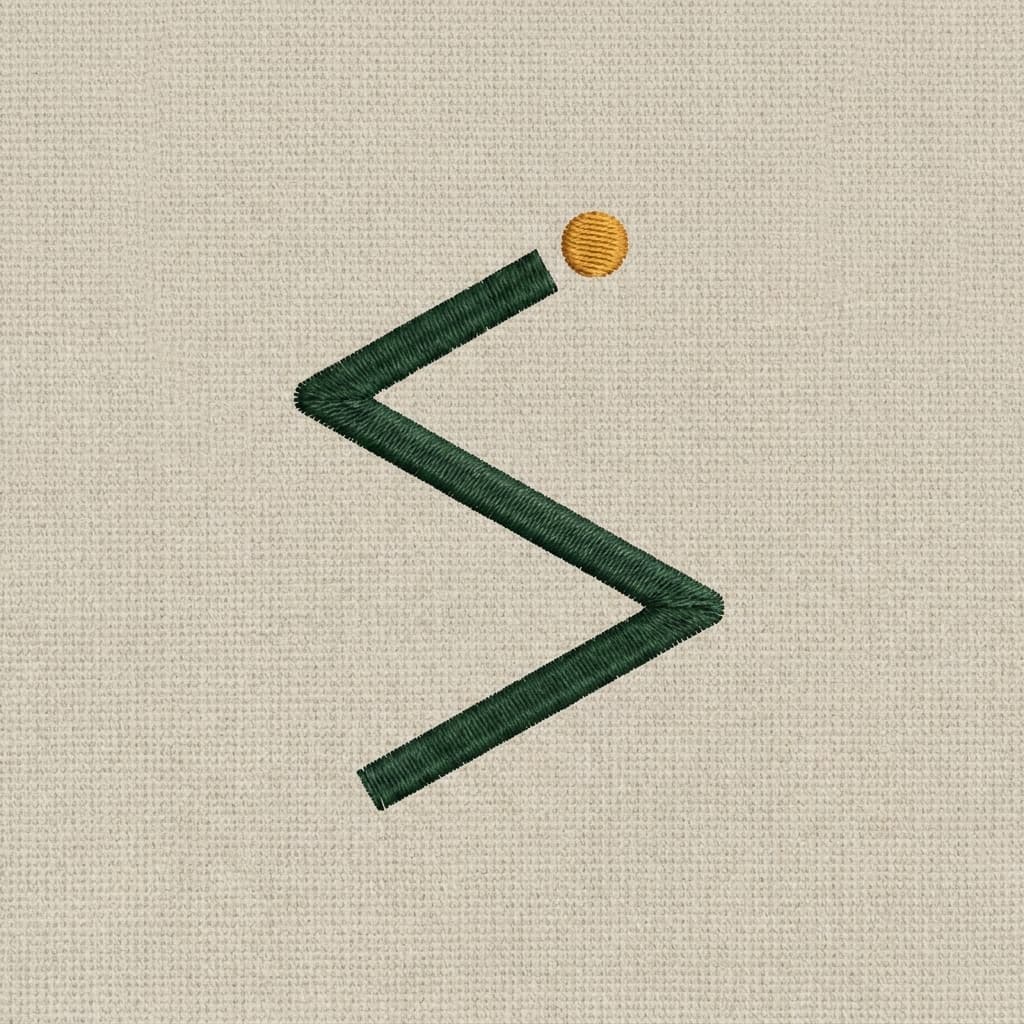 Switchback variant: 02, Trail-zigzag mark alone