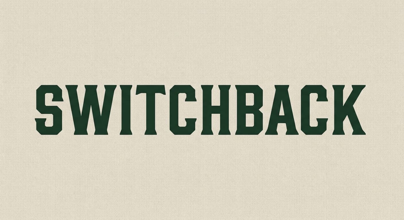 Switchback variant: 03, Slab wordmark only
