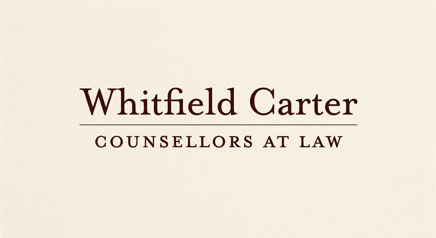 Whitfield Carter variant: 03, Stacked with COUNSELLORS AT LAW