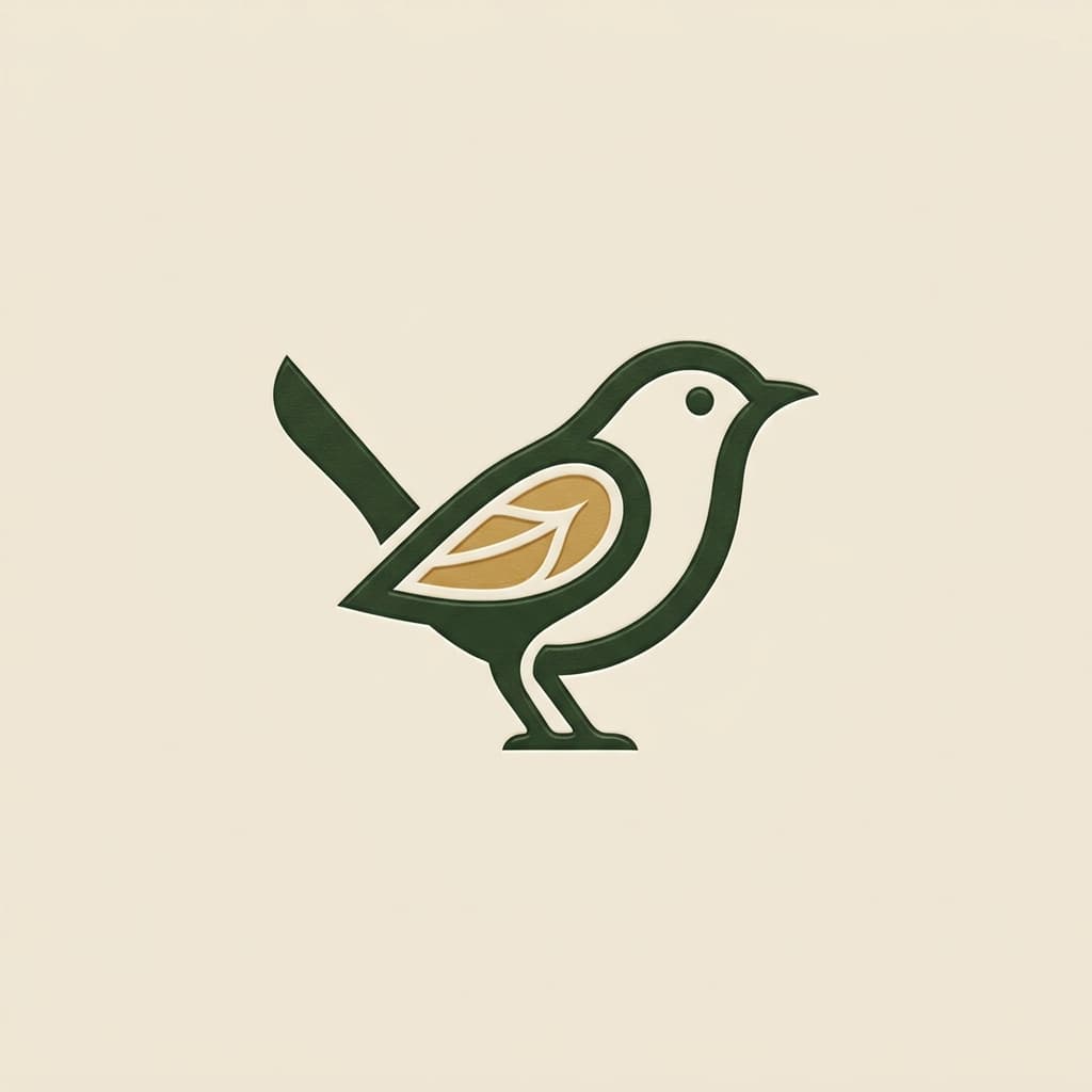 Wren & Bough variant: 03, Wren symbol only