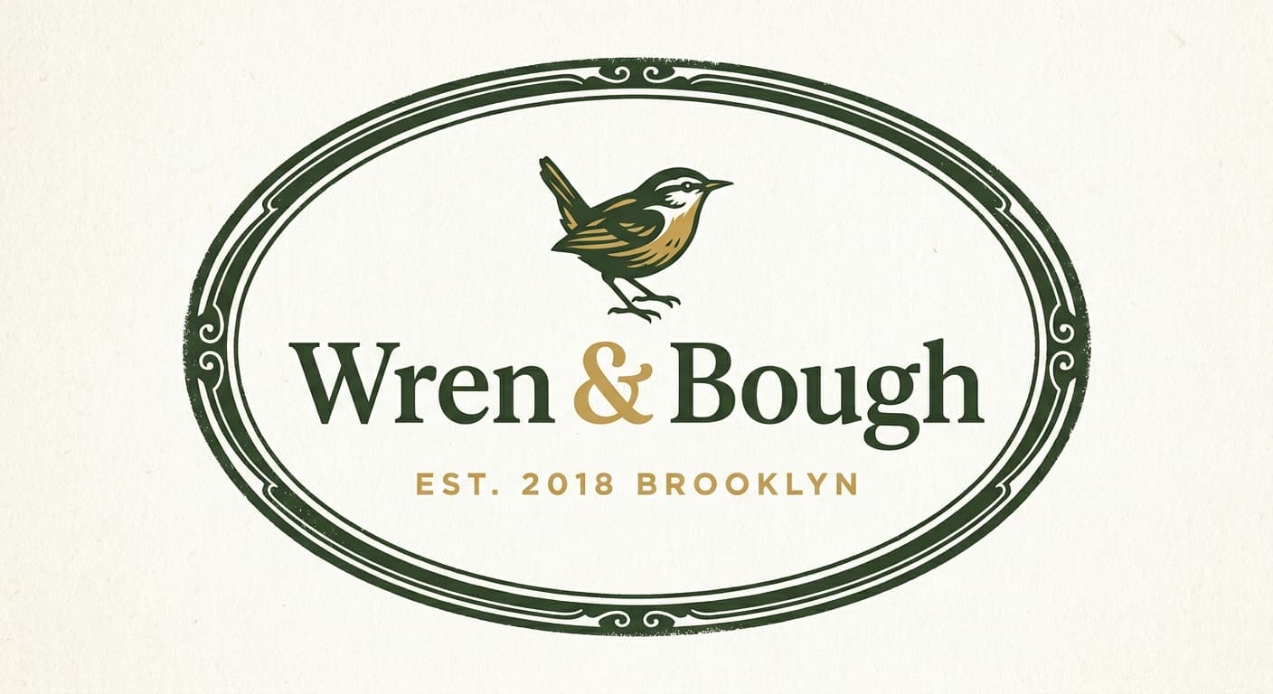 Wren & Bough variant: 04, Vintage oval label treatment