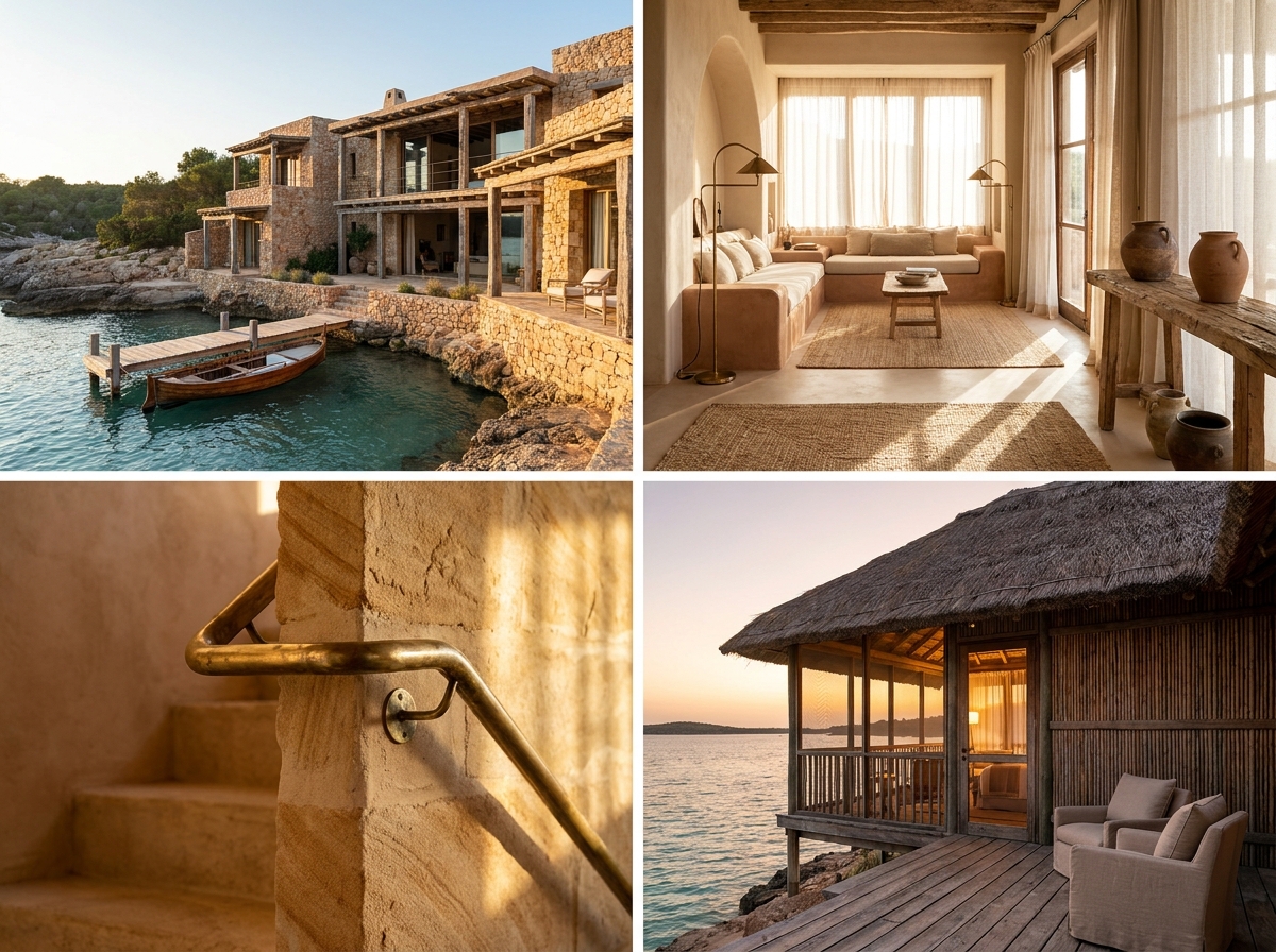 Tamarind Villa: an interior or setting detail, styled-aspirational property photography, no people, no real-location resemblance, no real brand marks, demo only